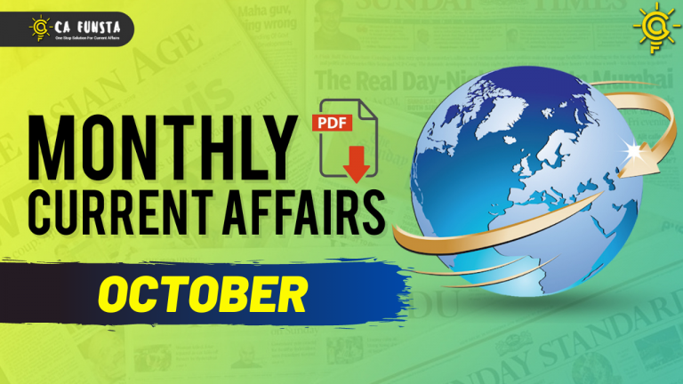 October Month Current Affairs PDF 2020