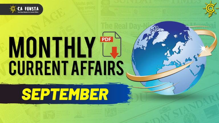 September Month Current Affairs PDF 2020