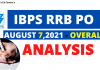 IBPS RRB PO Exam Analysis 2021 | Section-wise Analysis of RRB PO Prelims 2021 | Check Here ibps-rrb-po-exam-analysis-2021