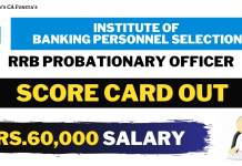 IBPS RRB PO Score card 2021 Out | Result Link IBPS RRB PO