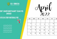 List of Important Days 2022 || Static GK Study Materials PDF – Free Download