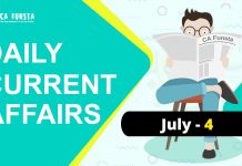 Daily Current Affairs July 04: Check Here Daily Current Affairs July 4