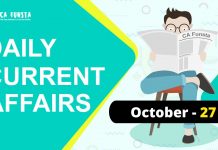 Daily Current Affairs October 27: Check Here Daily Current Affairs October 27