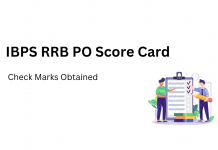 IBPS RRB PO Mains Score Card 2023 Download Link Out: Officer Scale I Mains Marks IBPS RRB PO Score Card Image