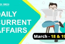 Daily Current Affairs March 18&19: Check Here Daily Current Affairs March 18 & 19