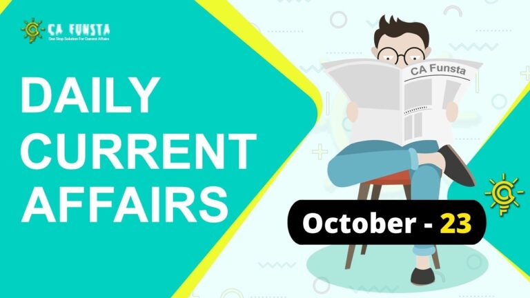 Daily Current Affairs October 23: Check Here