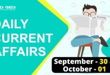Daily Current Affairs September 30&October 01: Check Here Daily Current Affairs September 30 and October 01