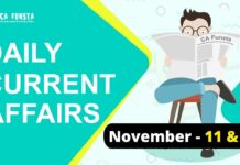 Daily Current Affairs November 11&12: Check Here Daily Current Affairs November 11 & 12