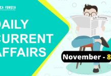 Daily Current Affairs November 08: Check Here Daily Current Affairs November 8