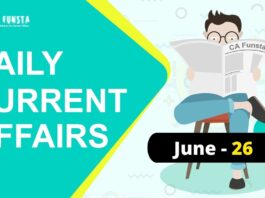 Daily Current Affairs June 26