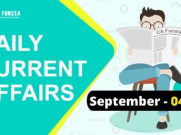 Daily Current Affairs September 04