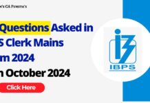 GA Questions Asked in IBPS Clerk Mains Exam 2024