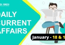 Daily Current Affairs January 18 & 19: Check Here Daily Current Affairs January 18 & 19