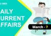 Daily Current Affairs March 7