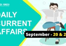 Daily Current Affairs September 20 & 21: Check Here Daily Current Affairs September 20 & 21