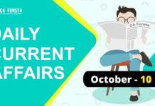 Daily Current Affairs October 10: Check Here Daily Current Affairs October 10