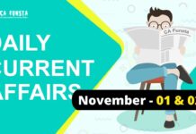 Daily Current Affairs November 01 & 02 2025: Check Here Daily Current Affairs November 01 & 02