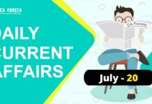 Daily Current Affairs 20 July 2026 | PDF Download | Bank Exams